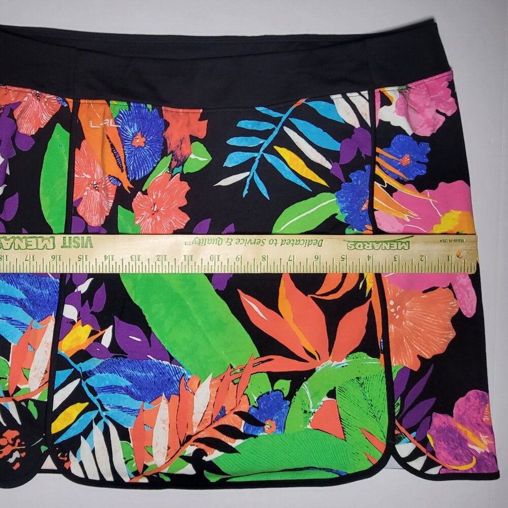 Lauren Ralph Lauren Active Womens Multicolored Floral Pattern Skort Size XL - Picture 12 of 13